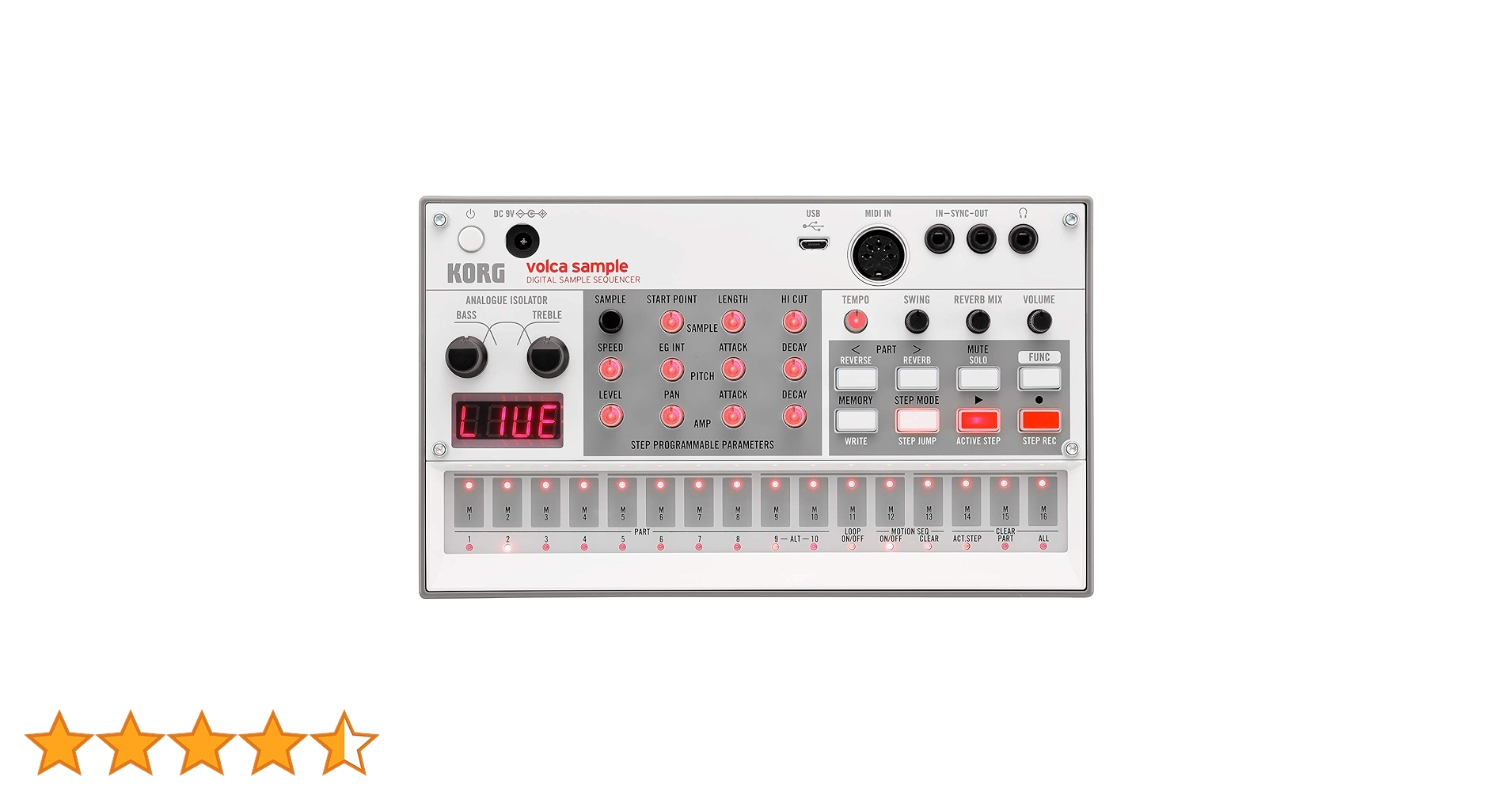 Amazon | KORG デジタル サンプラー volca sample2 シンセサイザー